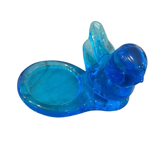 Terra Studios Bluebird of Happiness Votive Candle Holder Signed Dated 2002 - Picture 3 of 11